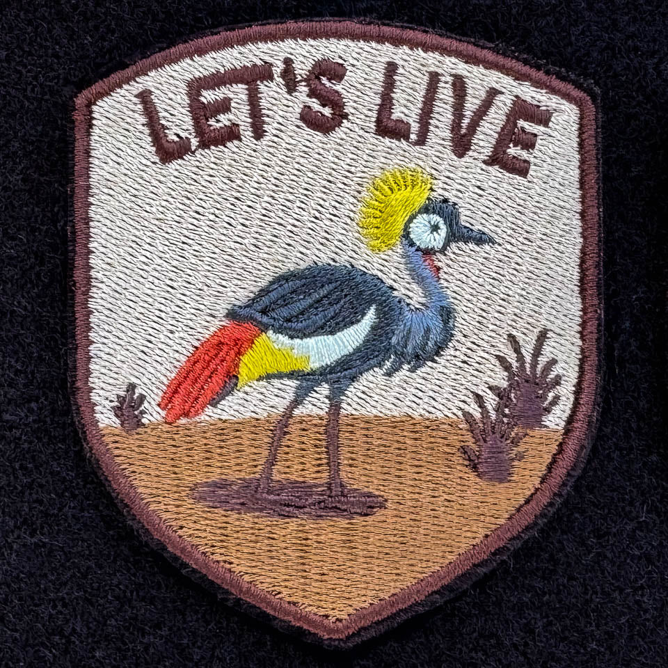 Let's Live Embroidered Patches