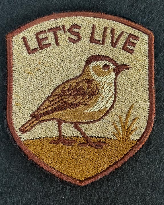 Let's Live Embroidered Patches