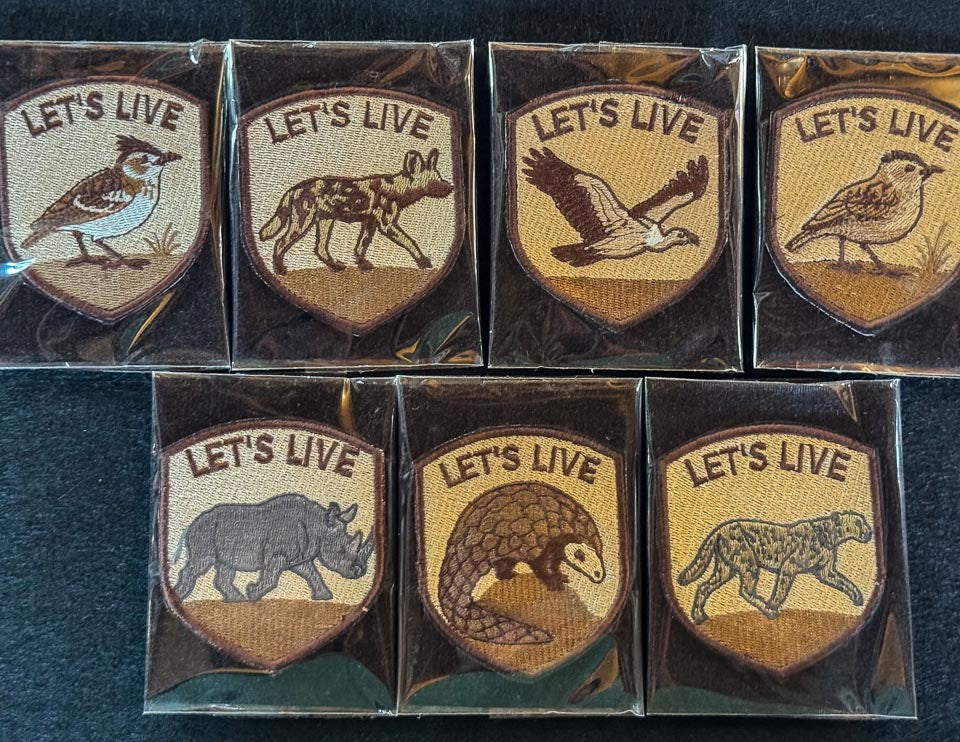 Let's Live Embroidered Patches