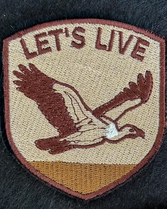 Let's Live Embroidered Patches