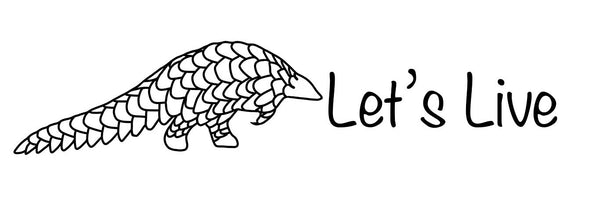 Lets Live Full Logo Pangolin Walking