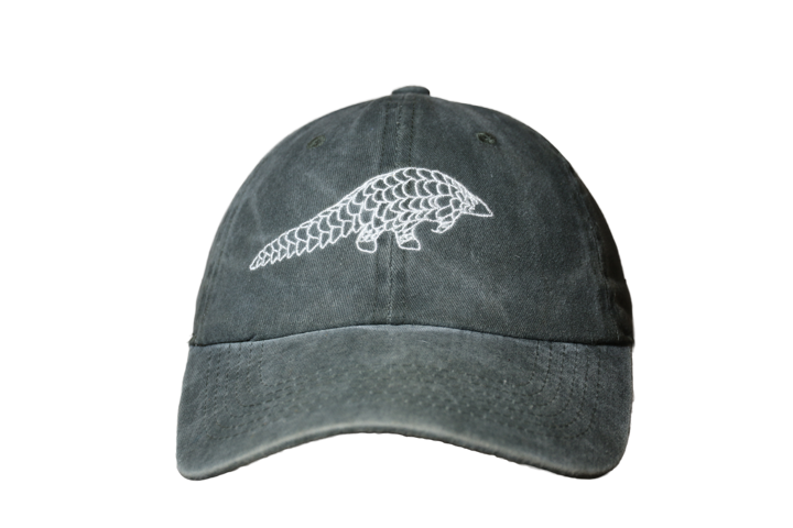 Olive Green Lets Live Pangolin Cap with white embroidery