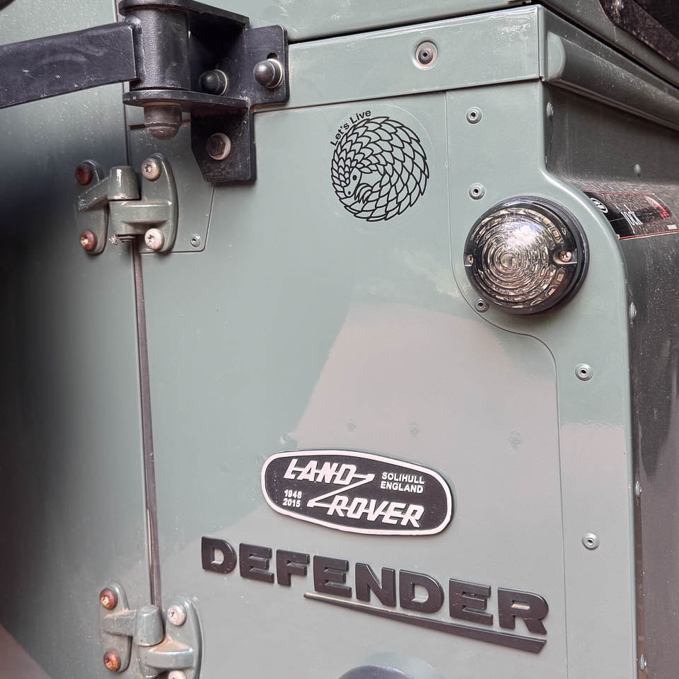 Let's Live Round Pangolin Sticker