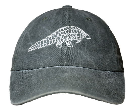 Olive Green Lets Live Pangolin Cap with white embroidery