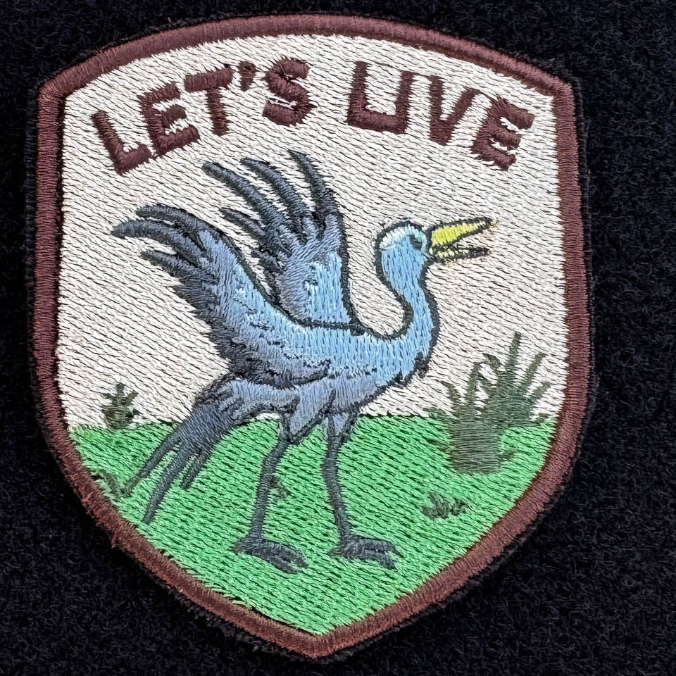 Let's Live Embroidered Patches