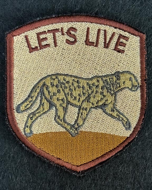 Let's Live Embroidered Patches