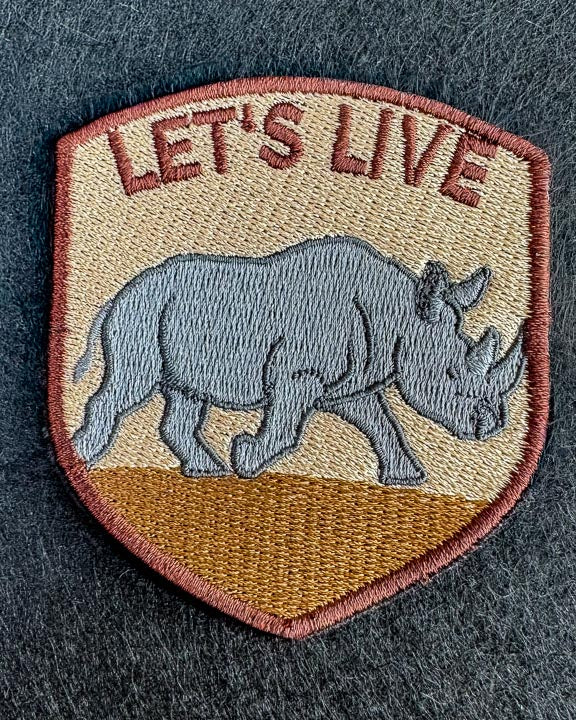 Let's Live Embroidered Patches