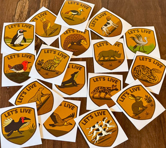 Let’s Live Wildlife Stickers