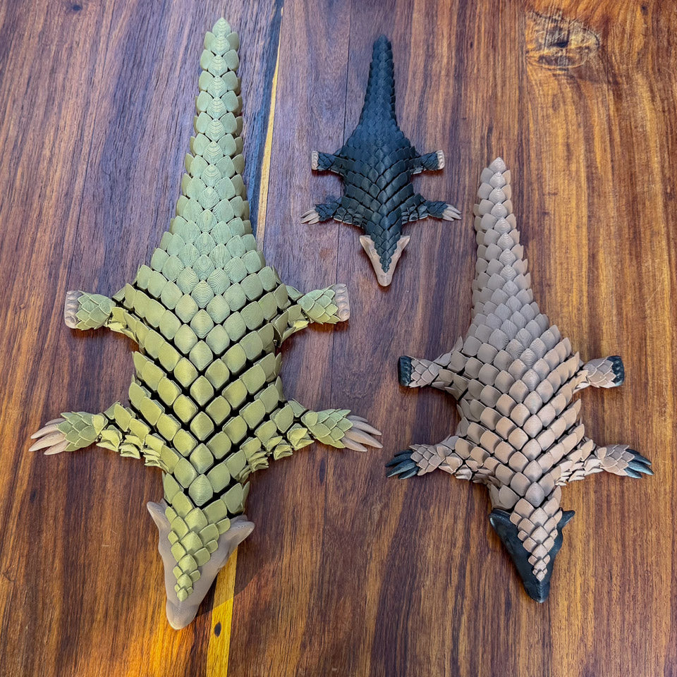 Standard, Large & JUMBO Let's Live Pangolin size comparisons