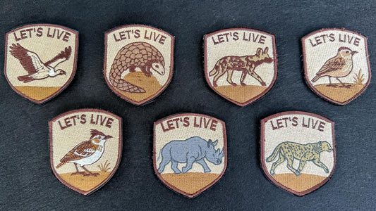 Let's Live Embroidered Patches