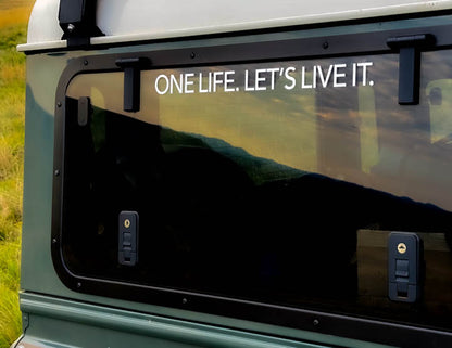 ONE LIFE. LET'S LIVE IT. - Sticker